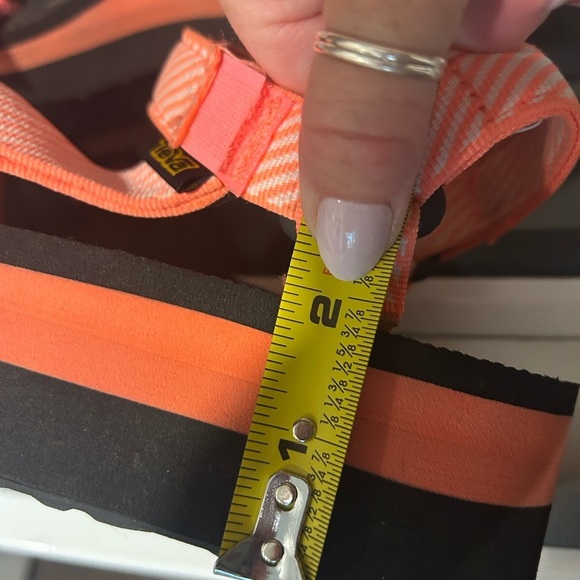 Teva coral candy striped Sandals - Picture 4 of 6